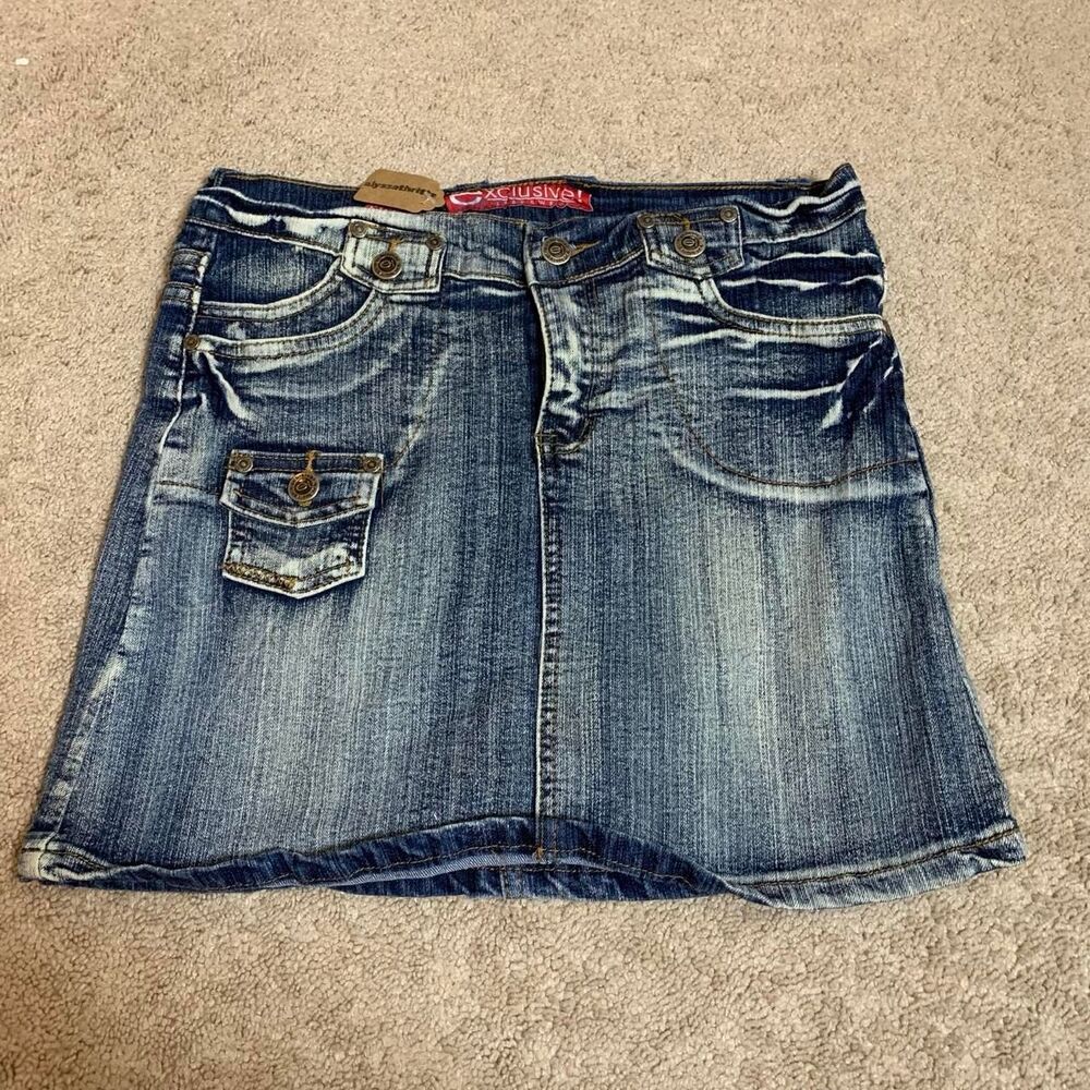 Unbranded Women's Blue and Navy Skirt